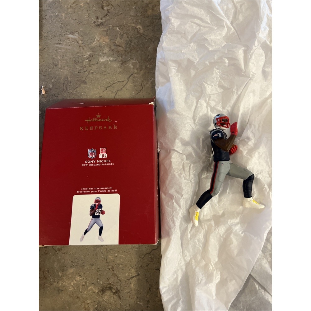 2020 Hallmark NFL Football Sony Michel New England Patriots Ornament